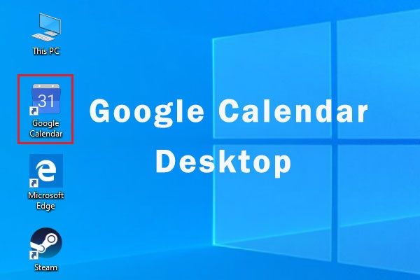 vignette de bureau google agenda