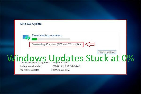 windows update blijft hangen op 0 thumbnail