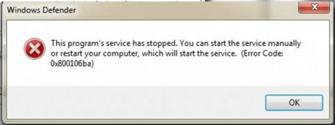 dette programs service er stoppet