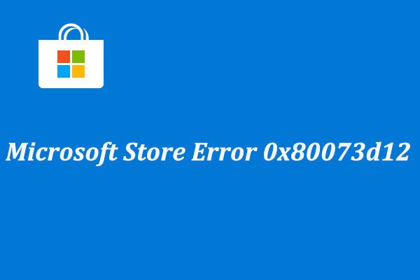 0x80073d12 thumbnail
