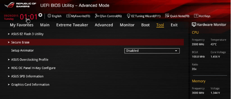 ASUS ลบอย่างปลอดภัย