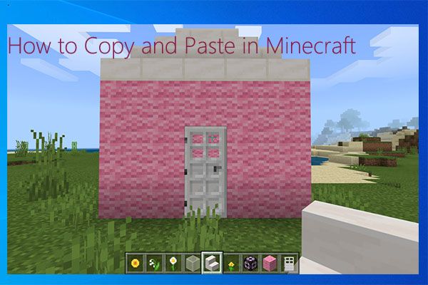 как да копирате и поставите миниатюра в minecraft