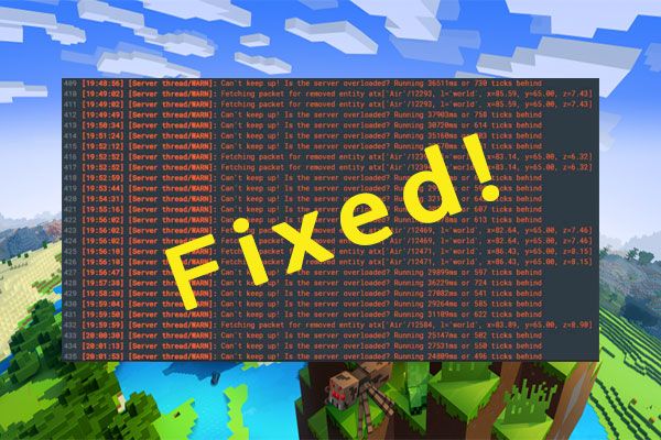 minecraft server kan thumbnail niet bijhouden