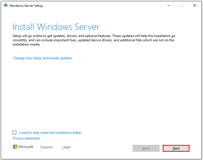 kies een Windows Server 2022-editie