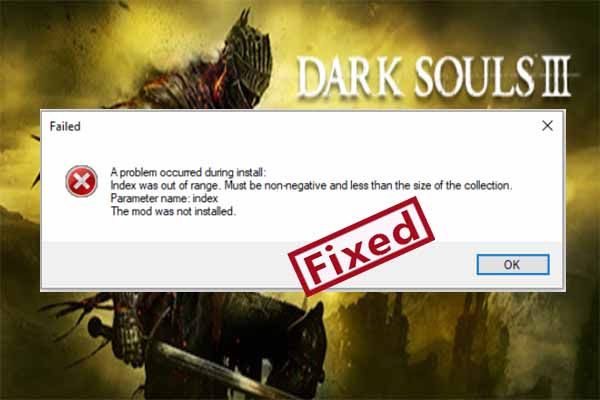 nexus mod manager er is een probleem opgetreden tijdens het installeren van thumbnail