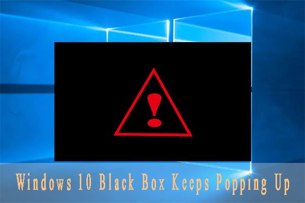 win10 black box blijft thumbnail verschijnen