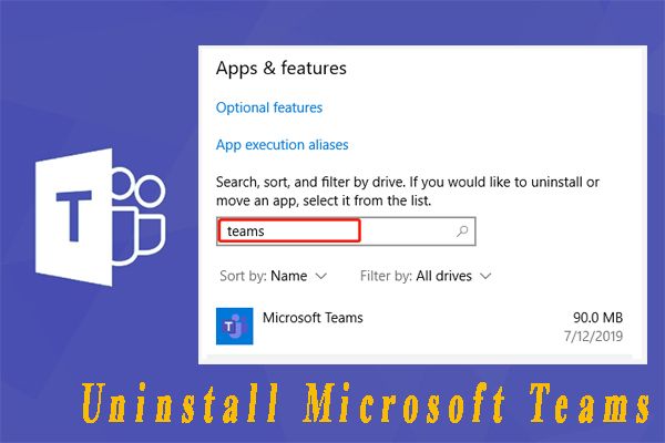 verwijder Microsoft Teams