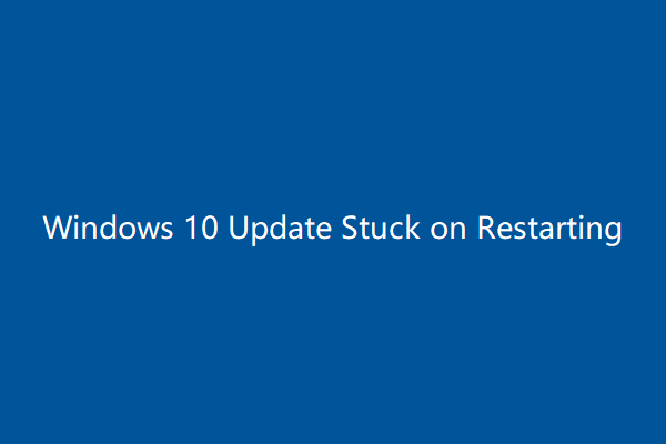 win10-update loopt vast bij het opnieuw opstarten van de miniatuur