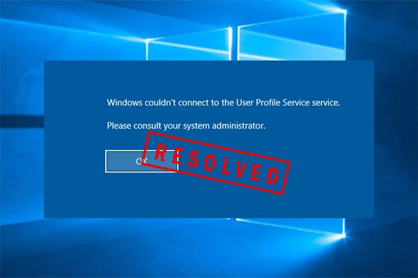 windows kon geen verbinding maken met de profsvc-serviceminiatuur