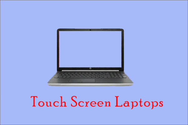 miniatuur van laptops met aanraakscherm