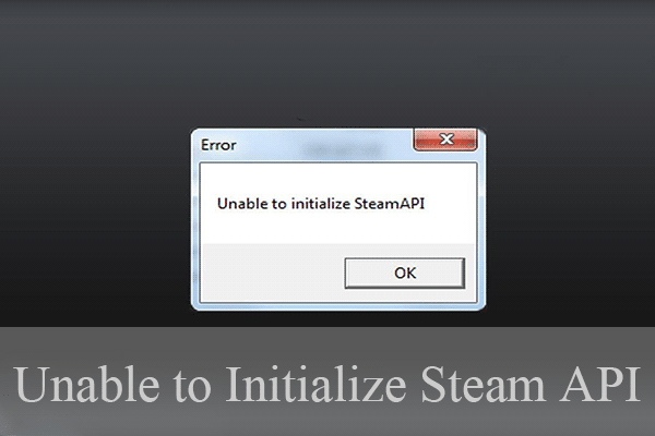 kan steam api-miniatuur niet initialiseren