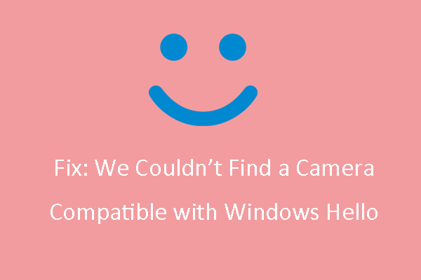 не можахме да намерим камера, съвместима с Windows Hello Face