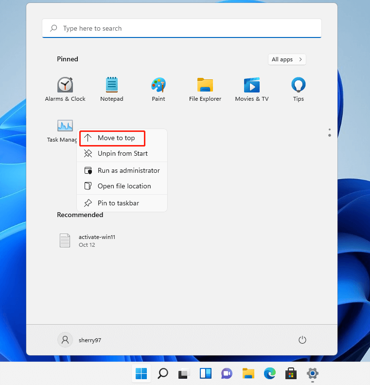 Windows 11 меню 