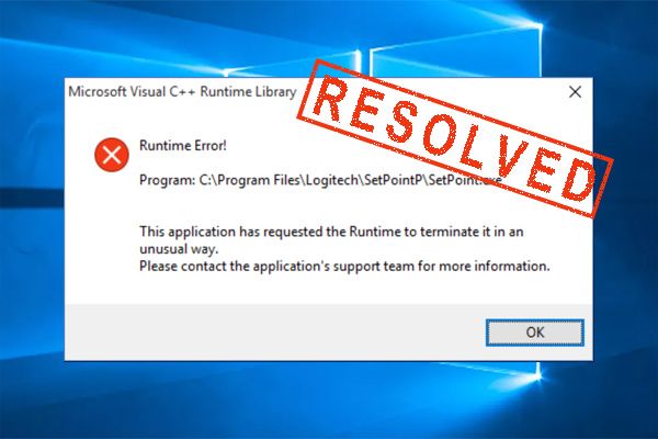 logitech setpoint runtime error thumbnail