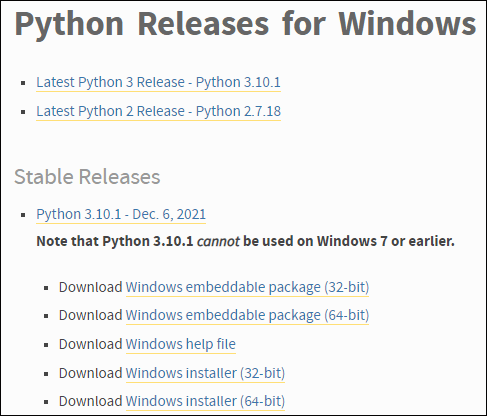изтеглете Python