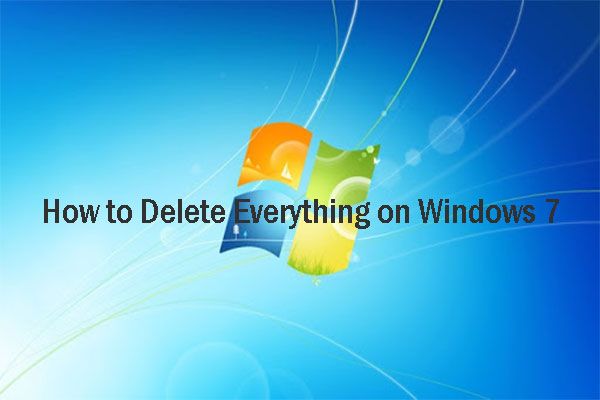 hoe alles te verwijderen op Windows 7 thumbnail