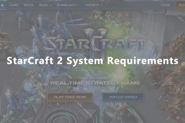 StarCraft 2 systemkrav