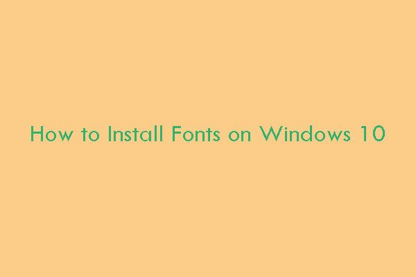 hoe lettertypen te installeren op win10 thumbnail