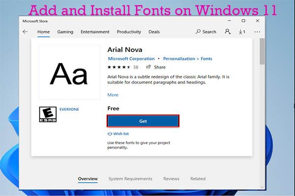 installeer en voeg lettertypen toe in win11 thumbnail