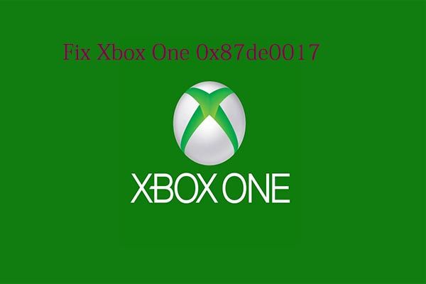 xbox one 0x87de0017 thumbnail