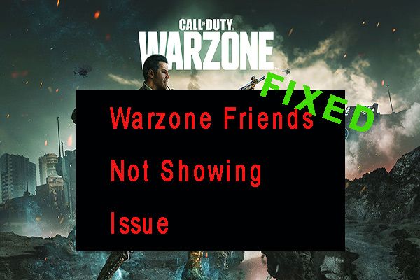 warzone-venner viser ikke thumbnail