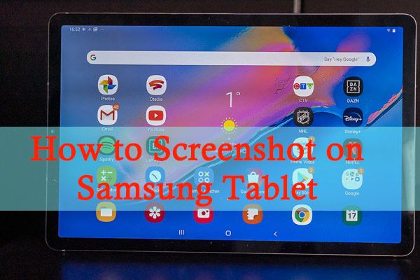 hoe screenshot op Samsung-tabletminiatuur te maken