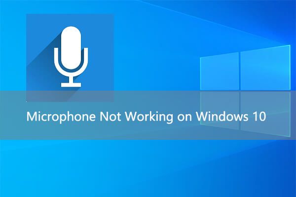 микрофонът не работи на миниатюра на win10