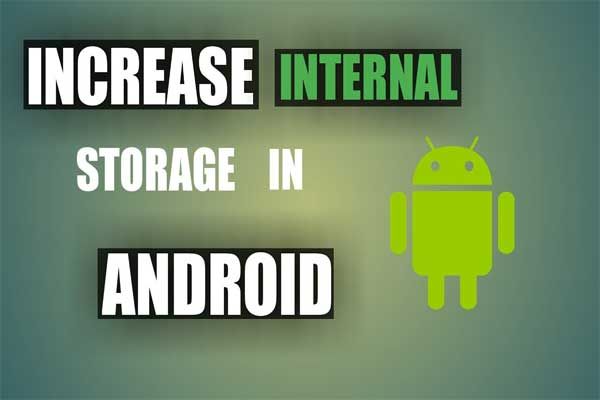 vergroot de interne opslagruimte van Android-thumbnail