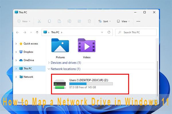 hoe een netwerkschijf toe te wijzen in Windows 11 thumbnail