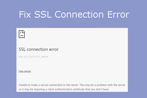 ssl-verbindingsfout miniatuur