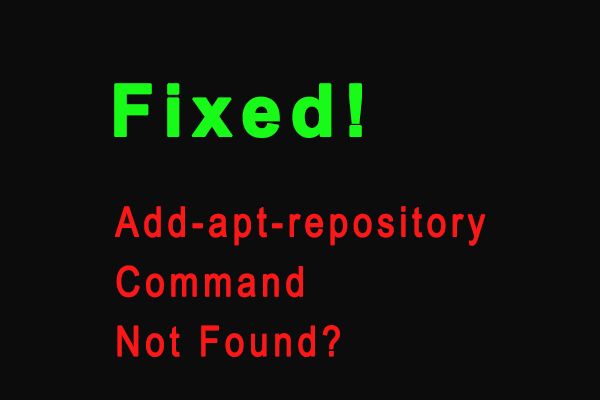 командата add apt repository не е намерена