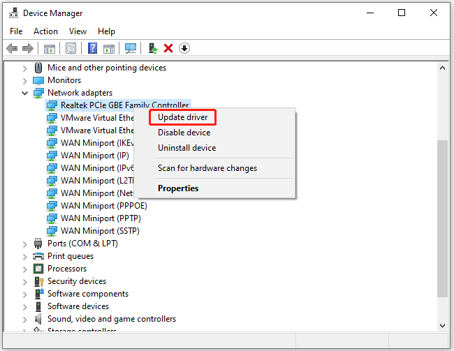 opdatere driver