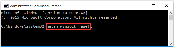 nulstil Winsock