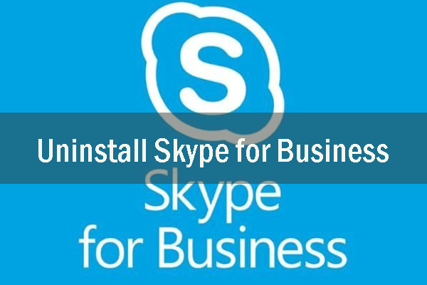 деинсталирайте миниатюра на Skype за бизнес