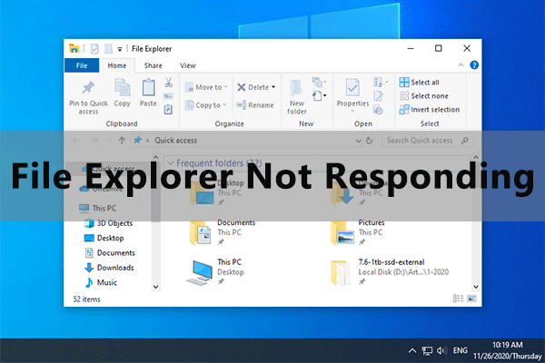 File Explorer не отговаря миниатюра на Windows 10