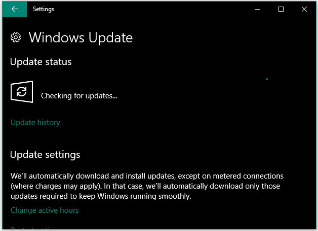 vente på, at Windows tjekker efter opdateringer