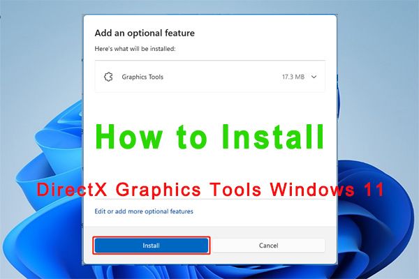 как да инсталирате DirectX Graphics Tools Windows 11