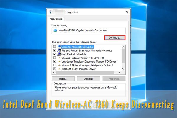 Intel dual-band wireless-AC 7260 wordt steeds losgekoppeld