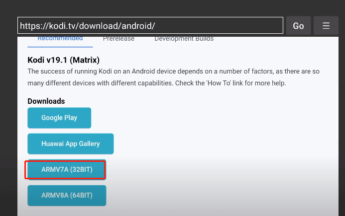 Laadige alla kodi Androidi versioon