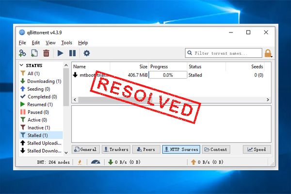 qbittorrent vastgelopen thumbnail