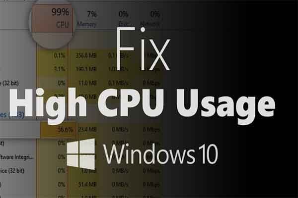 Актуализацията на Windows 10 причинява миниатюра за висока употреба на процесора