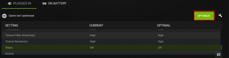   оптимизировать настройки графики с помощью GeForce Experience