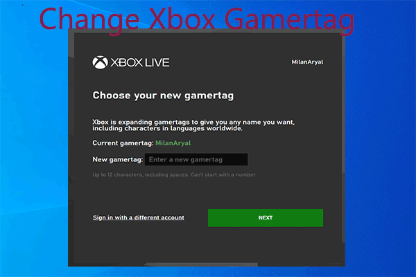 miniatuur van xbox-gamertag wijzigen