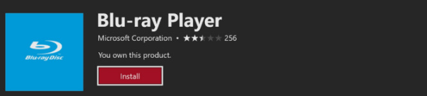 installere Blu-ray Player-appen