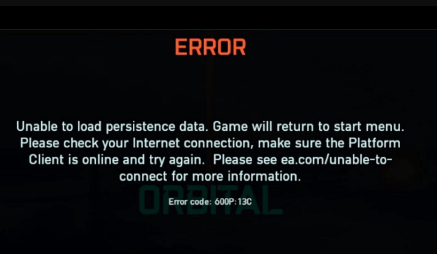 Battlefield 2042 kan persistentiegegevens niet laden