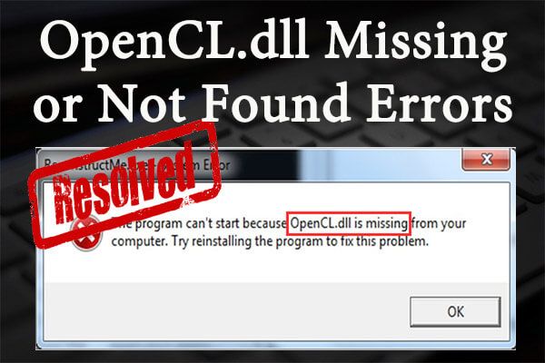 opencl dll ontbrekende miniatuur