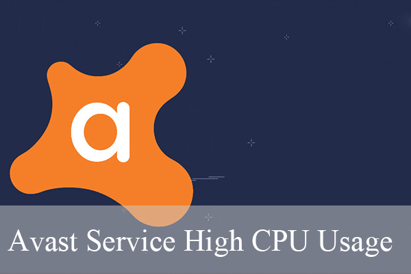 avast-service miniatuur met hoge cpu