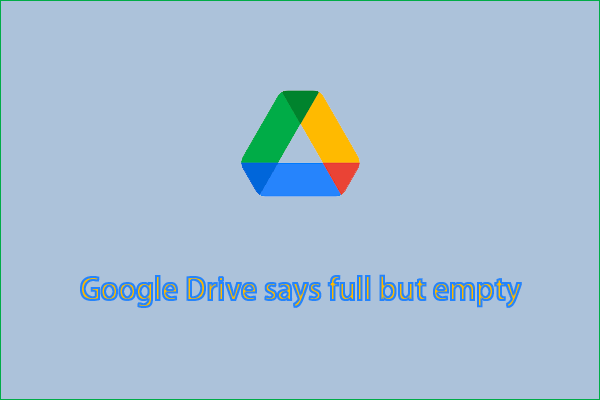 verwijderde bestanden van Google Drive maar nog steeds volledige miniatuur