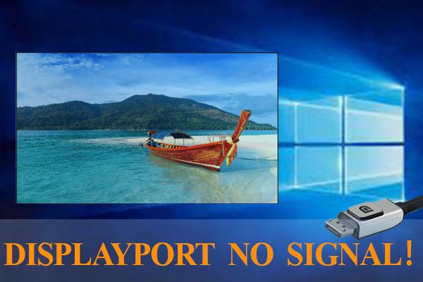displayport geen signaal miniatuur