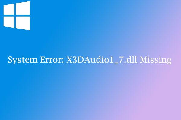 x3daudio1 7 dll miniatuur
